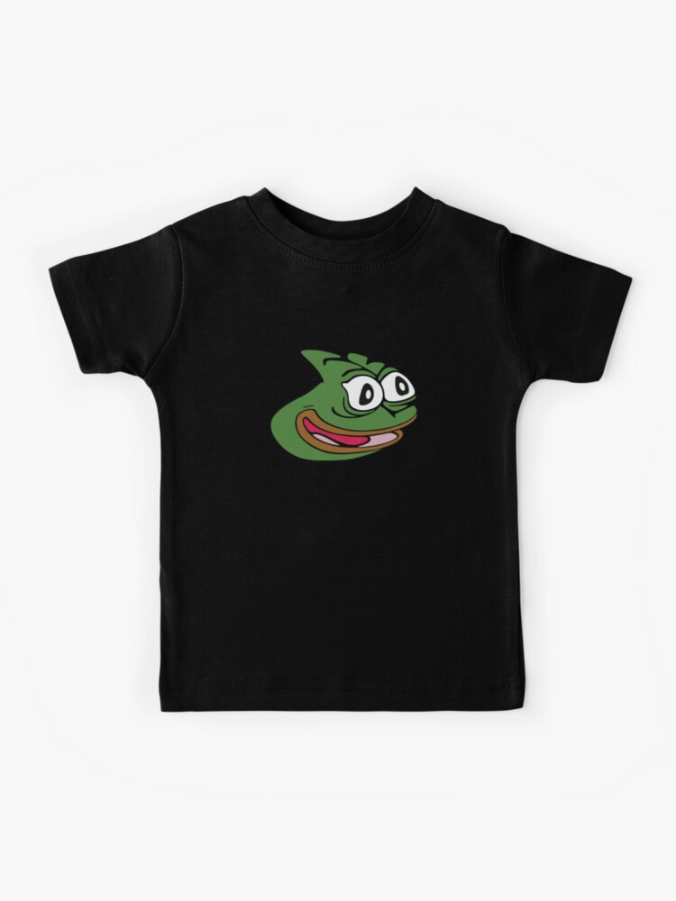 Kids Pepega Pepe T-Shirt Emote Black : : Clothing, Shoes &  Accessories