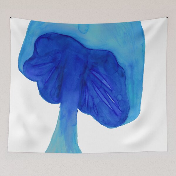 Item preview, Watercolor Blue Mushroom designed and sold by RoxyTocin.