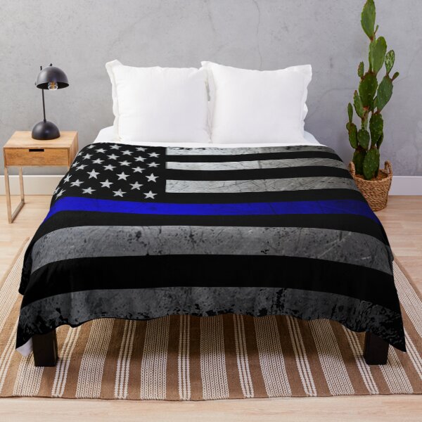 Item preview, Thin Blue Line Grunge American Flag designed and sold by artistwill.