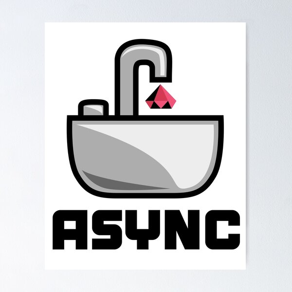 Async Logo (with text) Poster