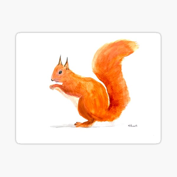 Item preview, Squirrel watercolor  designed and sold by Monika Howarth.