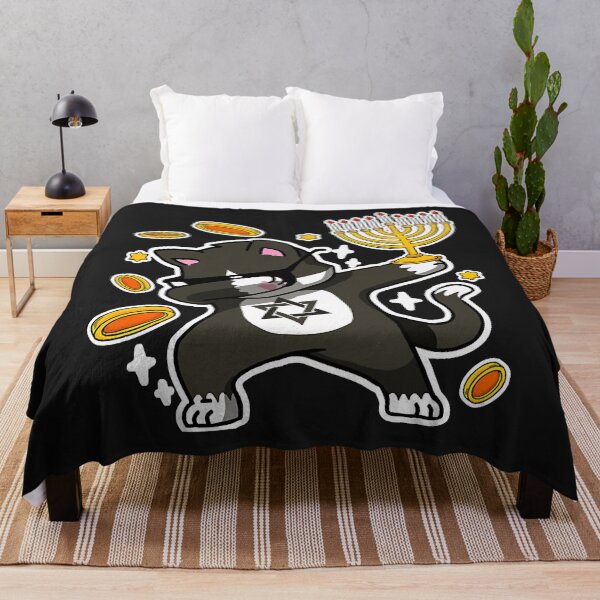 Item preview, Happy Hanukkah Dabbing Tuxedo Cat Xmas Ugly Funny Pajamas designed and sold by Christmas222.
