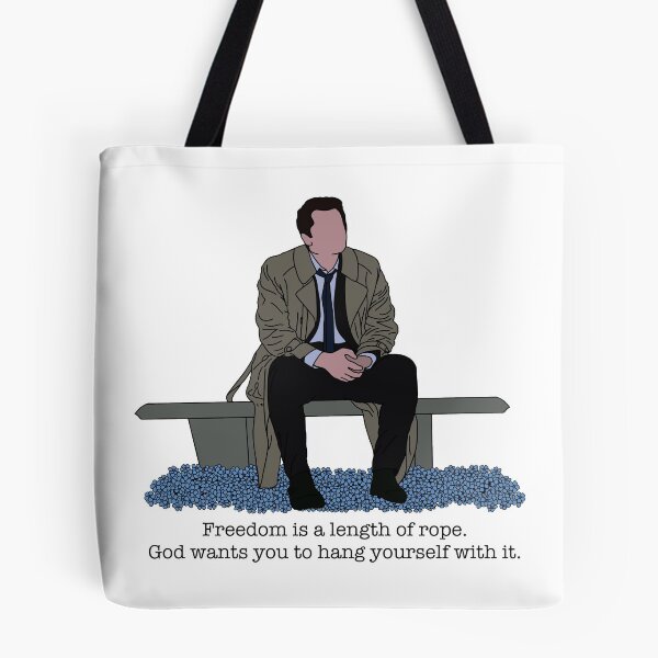 Item preview, Freedom Is A Length of Rope, Castiel on a Bench designed and sold by spottedhound.