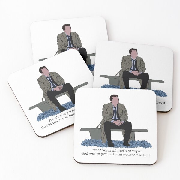 Item preview, Freedom Is A Length of Rope, Castiel on a Bench designed and sold by spottedhound.