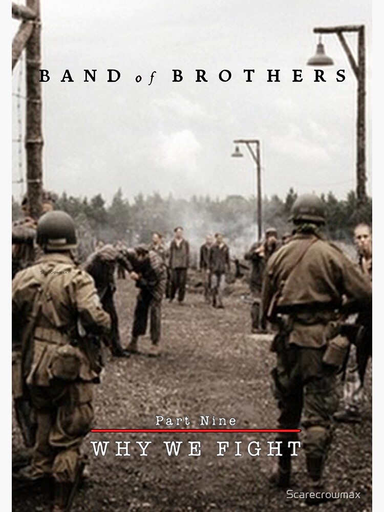 "Band of Brothers Episode 9 Why We Fight Poster" Sticker for Sale by