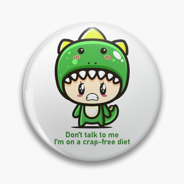 Item preview, Don't Talk to Me - I'm on a Crap Free Diet designed and sold by purplevamp.