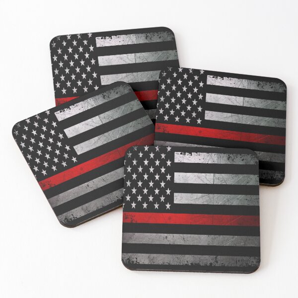 Item preview, Thin Red Line American Flag Support designed and sold by artistwill.