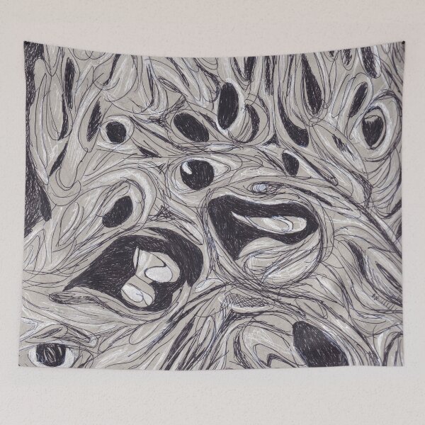 Item preview, S-3-3 (surreal psychedelic drawing) designed and sold by Discordant Dreams Art.