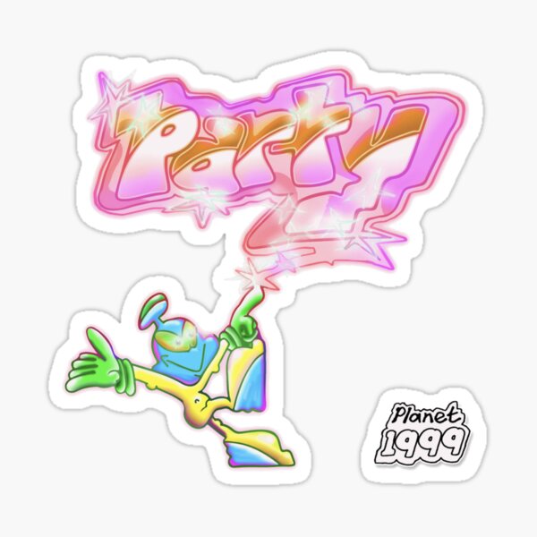 p1999 party Sticker