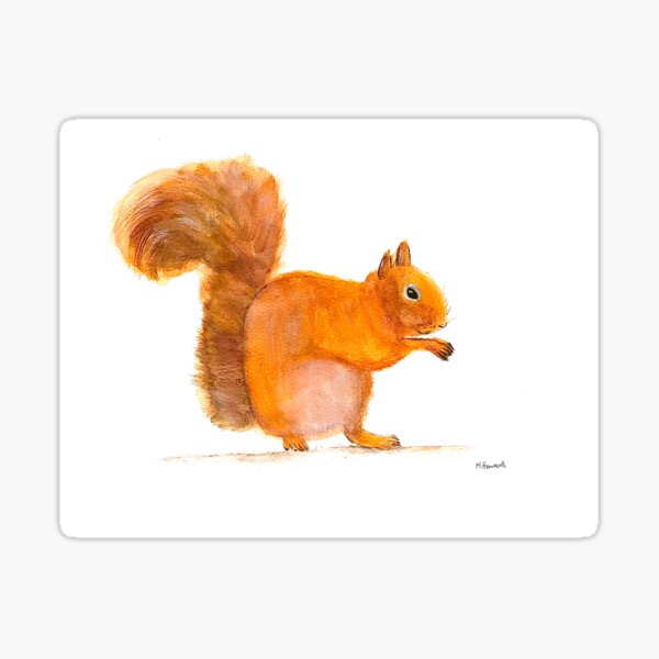 Item preview, Squirrel watercolor  designed and sold by Monika Howarth.