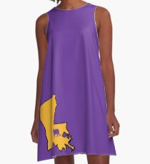 Baton Rouge Louisiana Tiger A-Line Dress