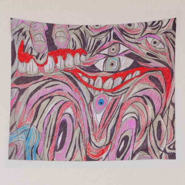 Item preview, S3-5 (surreal psychedelic drawing) designed and sold by Discordant Dreams Art.