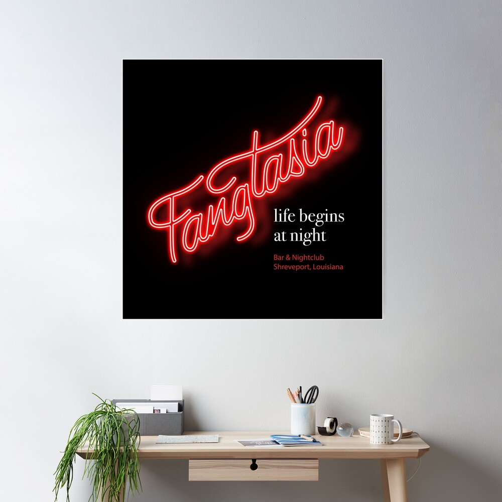 FANGTASIA True Blood Vampire buy sign, Fang Banger Club & Bar, Hand carved routed painted true blood lettering finished indoor outdoor sos700