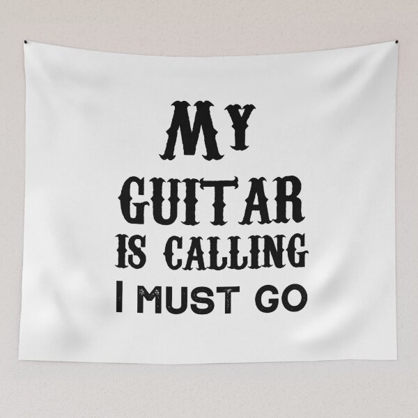 Item preview, My guitar is calling I must go,guitar lovers designed and sold by Mr-tach.