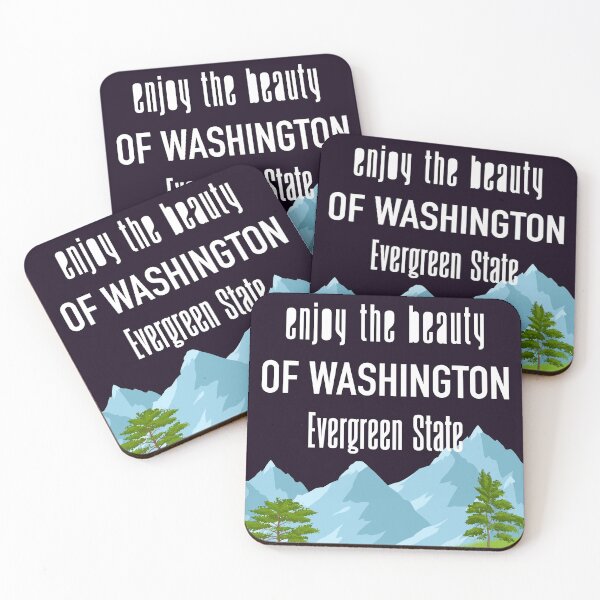 Item preview, enjoy the beauty of Washington Evergreen State designed and sold by hichametta.