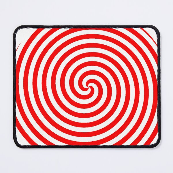Hypnotic Spiral Pattern Mouse Pad