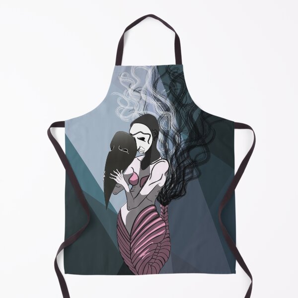 Item preview, Moody Masked Aquarius Mermaid Illustration designed and sold by Theokotos.