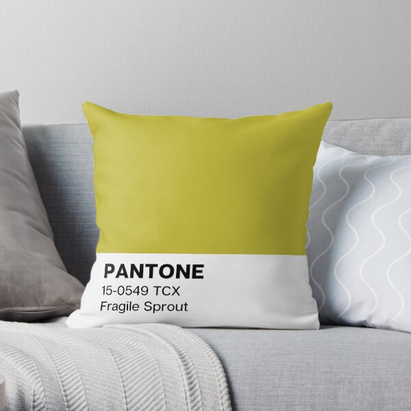 Pantone Fragile Sprout Throw Pillow