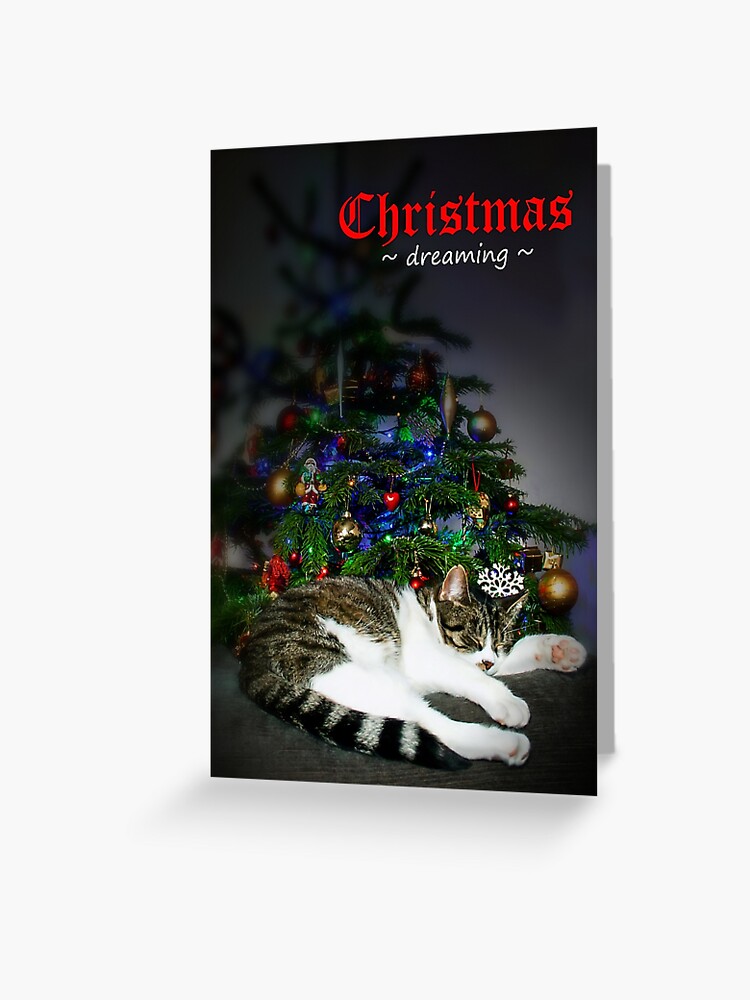 Thumbnail 1 of 2, Greeting Card, Greeting Card: Christmas Dreaming designed and sold by Coigach.