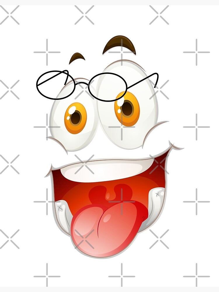 "Goofy Face" Poster for Sale by DaniStudio Redbubble