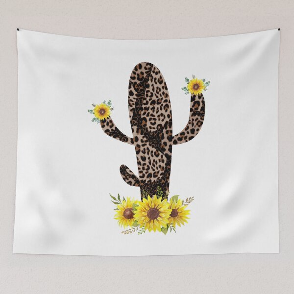 Item preview, Leopard Sunflowers Cactus Lovers Gifts Idea designed and sold by Dr.YesOrNo.