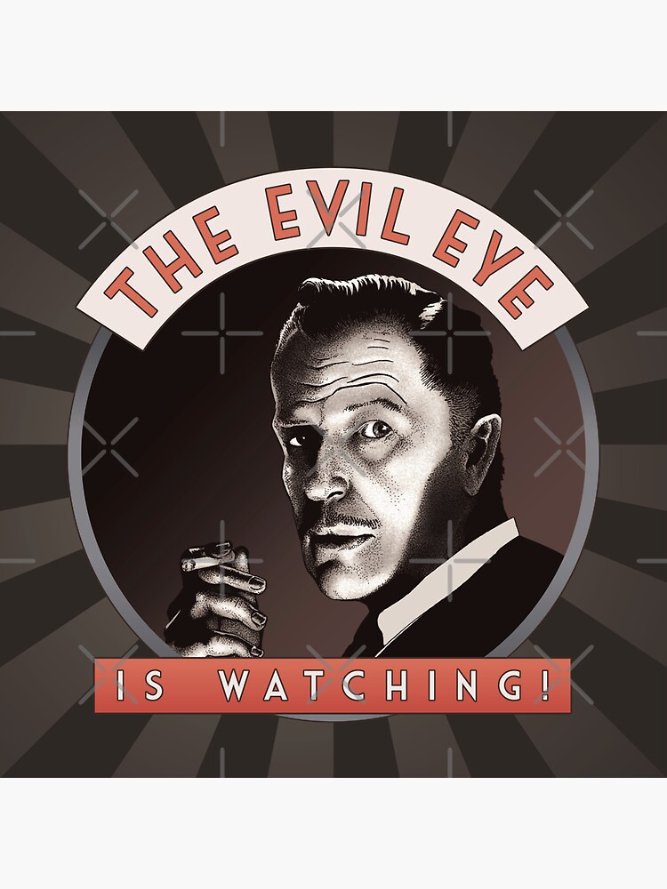 Thumbnail 3 of 3, Sticker, Vincent Price Evil Eye designed and sold by daveRei.