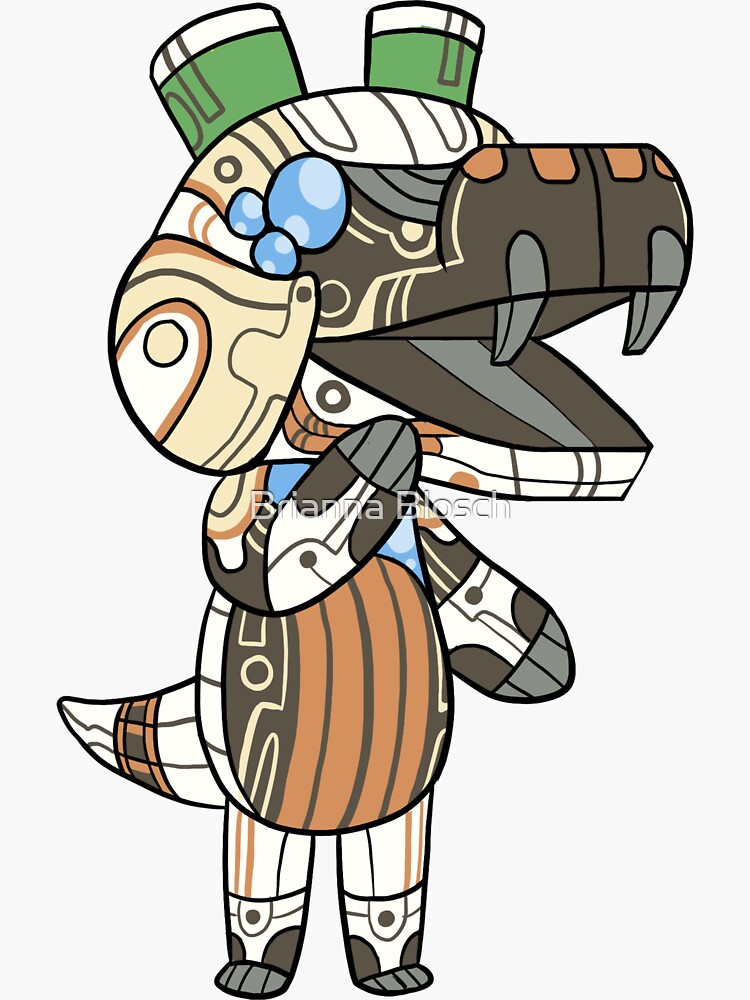 "ACNH Horizon Zero Dawn CrossOver, Snapmaw Robot Alligator (Crocodile