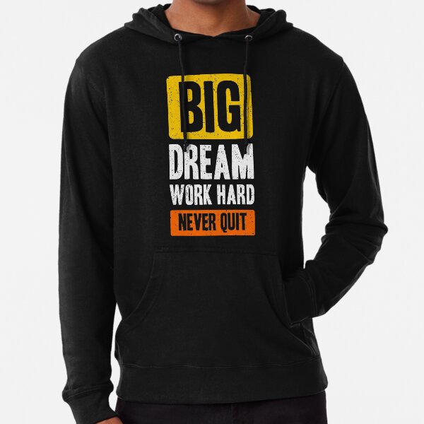 Item preview, big dream work hard never quit designed and sold by fulbag588.