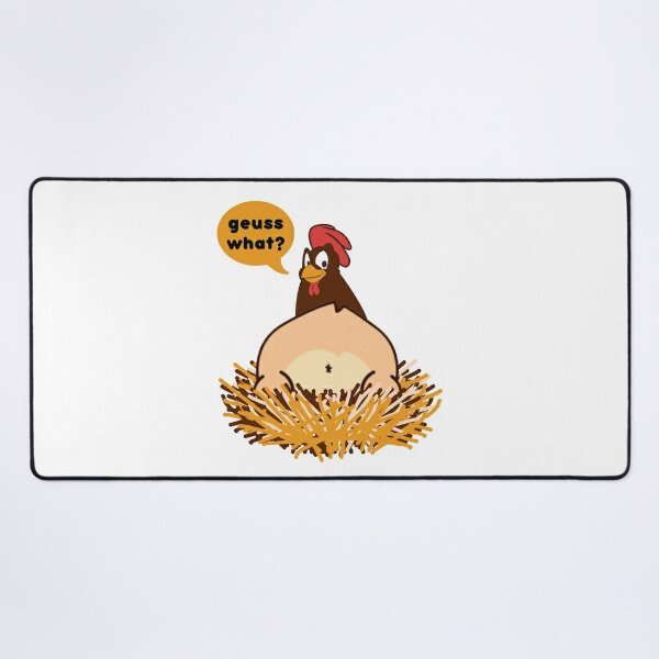 Funny Guess What? Chicken Butt! Farm Chicken Butt' Rectangle Magnet