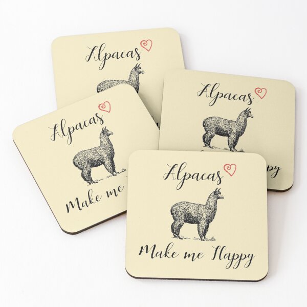 Item preview, Alpacas Make Me Happy - Funny Gifts For Alpaca Lovers designed and sold by Sugar-Magnolia.