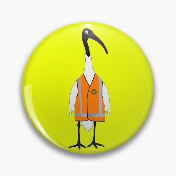 Item preview, Bin Chicken Rubbish Collector on Yellow designed and sold by Digitaldingo.