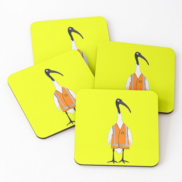 Item preview, Bin Chicken Rubbish Collector on Yellow designed and sold by Digitaldingo.