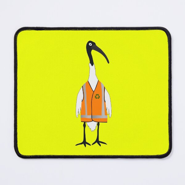 Item preview, Bin Chicken Rubbish Collector on Yellow designed and sold by Digitaldingo.