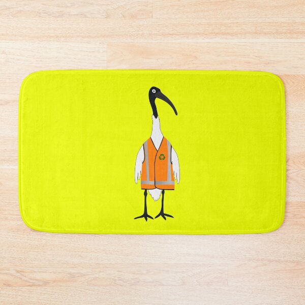 Item preview, Bin Chicken Rubbish Collector on Yellow designed and sold by Digitaldingo.