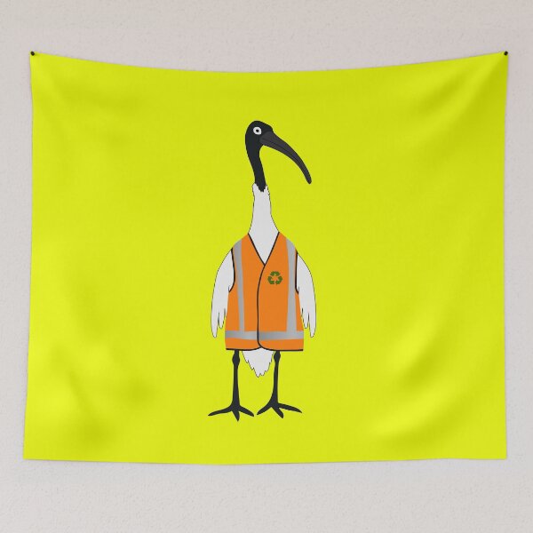 Item preview, Bin Chicken Rubbish Collector on Yellow designed and sold by Digitaldingo.