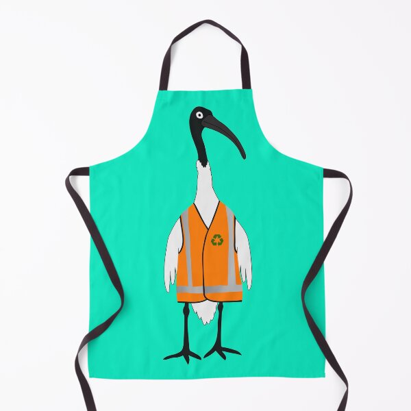 Item preview, Bin Chicken Rubbish Collector on Aqua designed and sold by Digitaldingo.