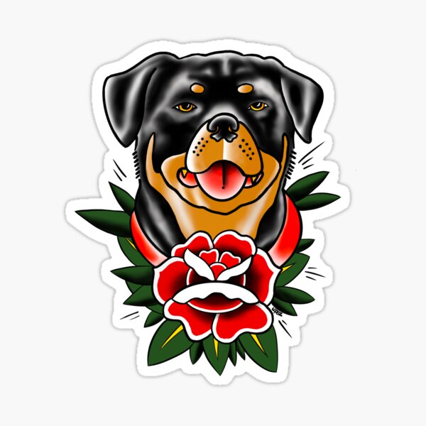 Black and white line art of rottweiler dog head. Good use for symbol,  mascot, icon, avatar, tattoo, T Shirt design, logo or any design you want  Stock Vector Image & Art -