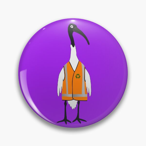 Item preview, Bin Chicken Rubbish Collector on Purple designed and sold by Digitaldingo.