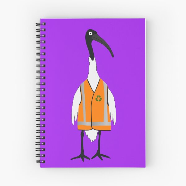 Item preview, Bin Chicken Rubbish Collector on Purple designed and sold by Digitaldingo.