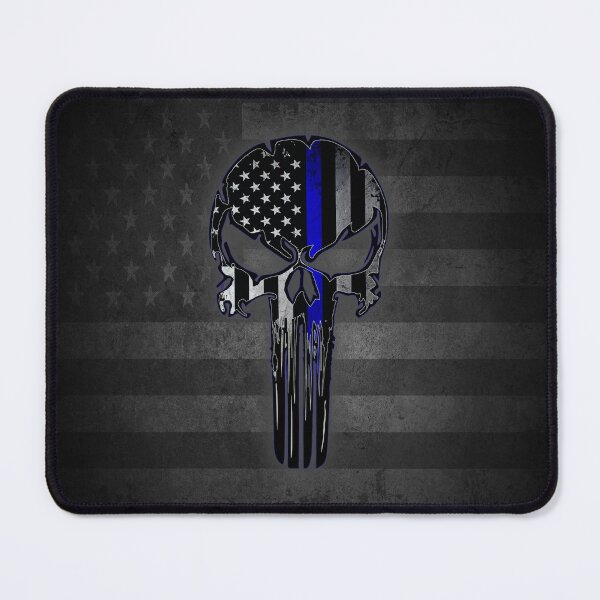 Item preview, Thin Blue Line Skull designed and sold by artistwill.