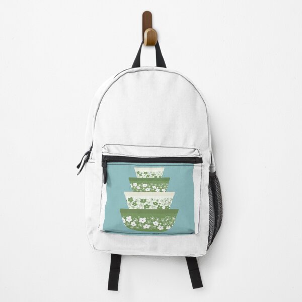Item preview, Vintage Green Pyrex Blue Background designed and sold by Jennaviveart.