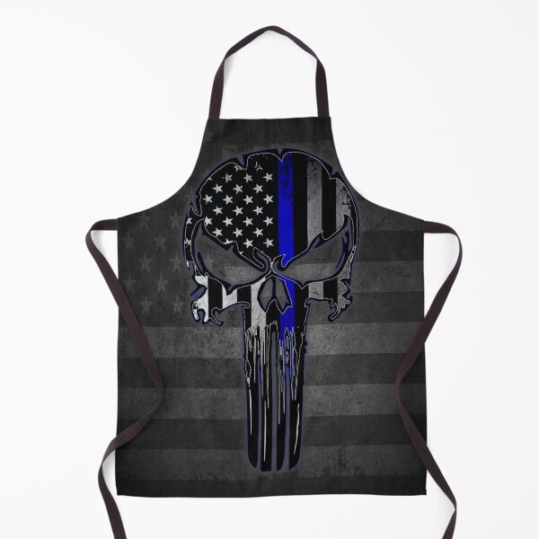 Item preview, Thin Blue Line Skull designed and sold by artistwill.