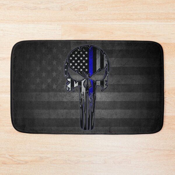 Item preview, Thin Blue Line Skull designed and sold by artistwill.