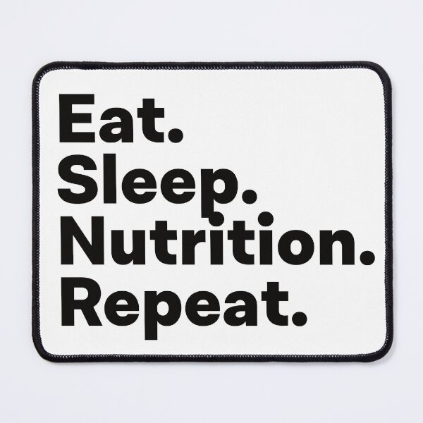Item preview, Eat Sleep Nutrition Repeat designed and sold by teesaurus.