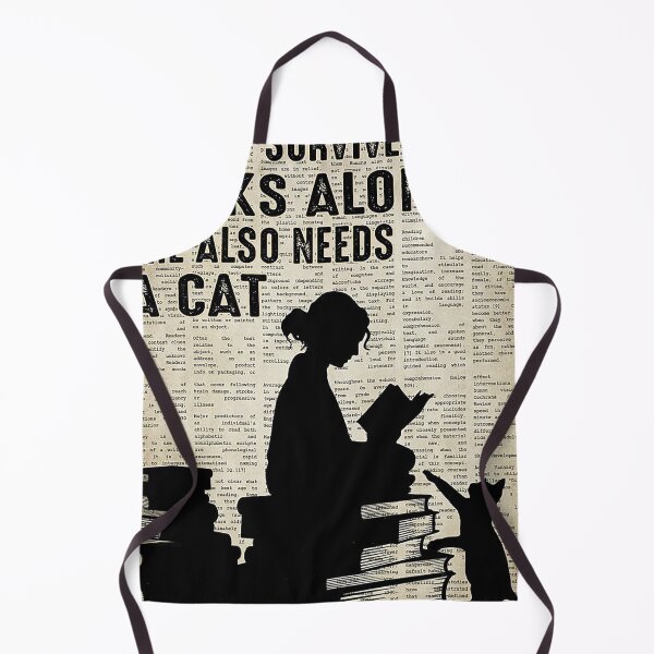 Item preview, A woman cannot survive on books alone she also needs a cat designed and sold by SimonsonNuala.