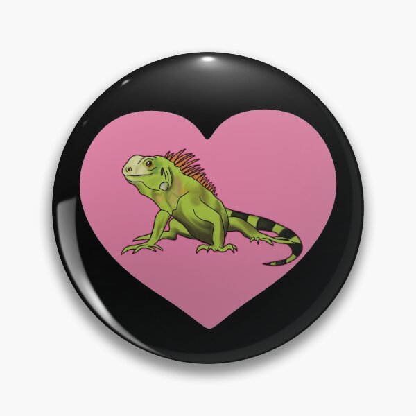 Item preview, Iguana Heart for Iguana Lovers, Pink  designed and sold by Mochi-Merch.