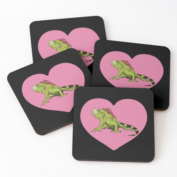 Item preview, Iguana Heart for Iguana Lovers, Pink  designed and sold by Mochi-Merch.