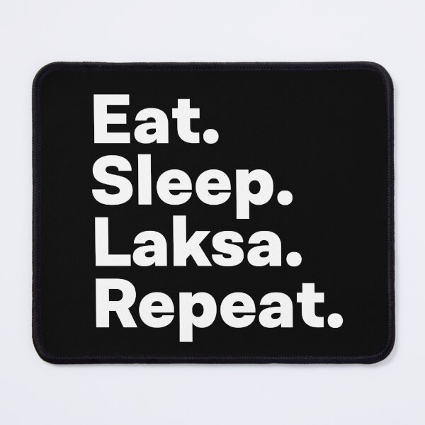 Item preview, Eat Sleep Laksa Repeat designed and sold by teesaurus.