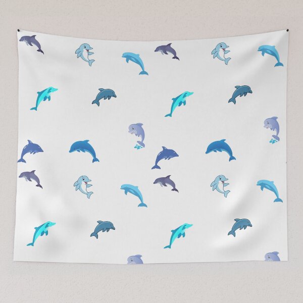 Item preview, Cute Blue Dolphins  designed and sold by silviaol.