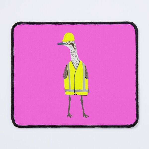 Item preview, Bush Stone-Curlew Tradie on Pink designed and sold by Digitaldingo.